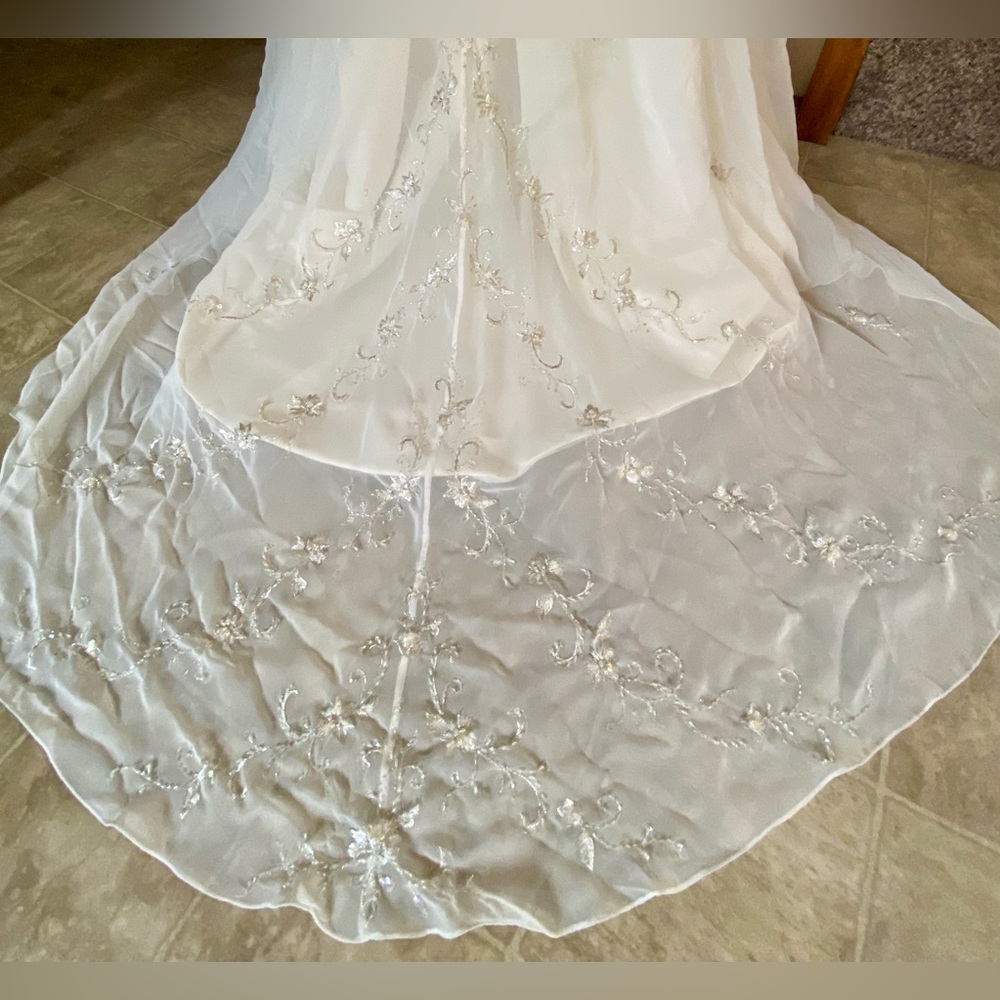 👰🏻Angelique’s Sz-8 PreVintage-07 $650 Originally Bridal Wedding Gown Never Worn - Picture 14 of 16